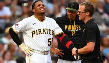 Esmerlyn Valdez injured in Pirates-Diamondbacks game