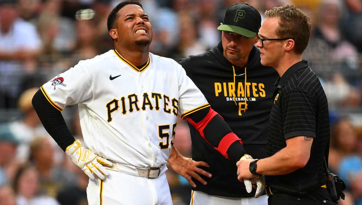 Esmerlyn Valdez injured in Pirates-Diamondbacks game