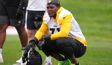 Broderick Jones is not worrying about his future in Pittsburgh, being healthy is enough