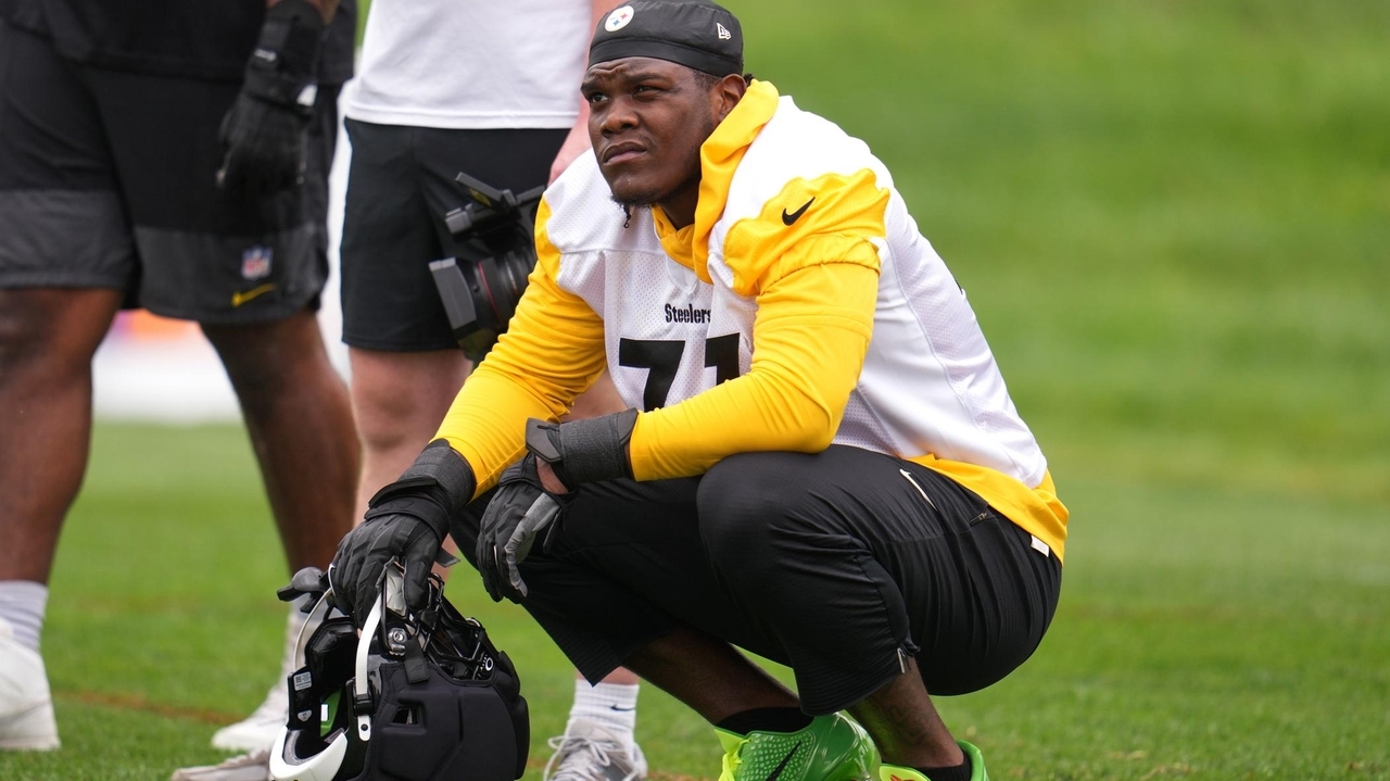 Broderick Jones is not worrying about his future in Pittsburgh, being healthy is enough