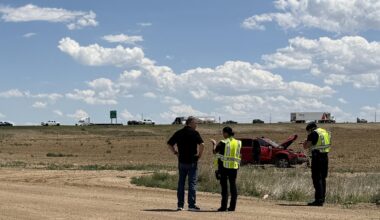 1 dead in single-vehicle crash that closed road near I-25 in Erie