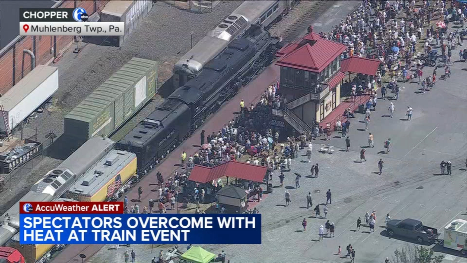 More than 100 treated in Berks County, Pa. as heat impacts crowd gathering to see historic locomotive 'Big Boy'