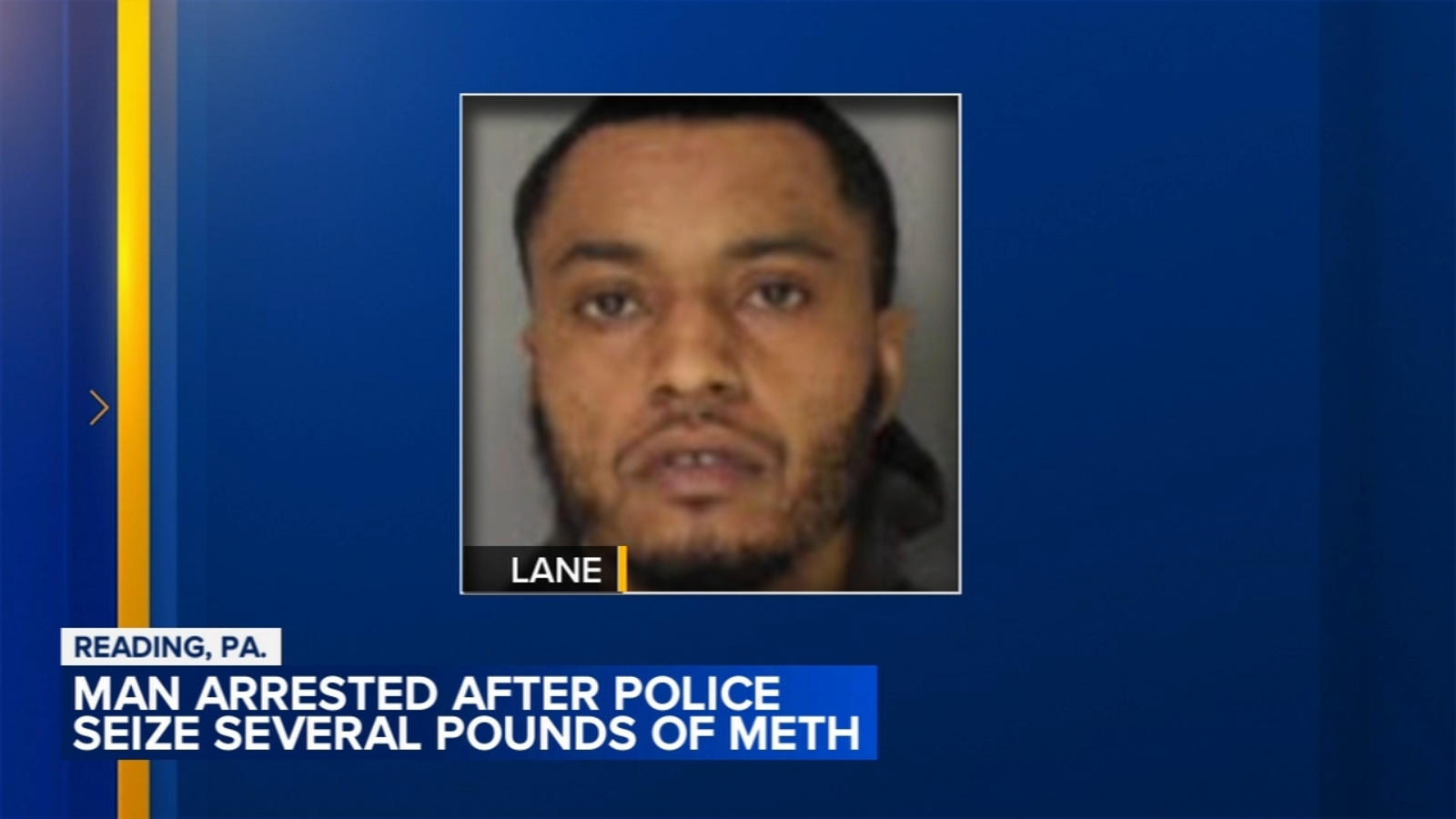 Kyle Lane arrested after police seize several pounds of meth in Reading, Pennsylvania