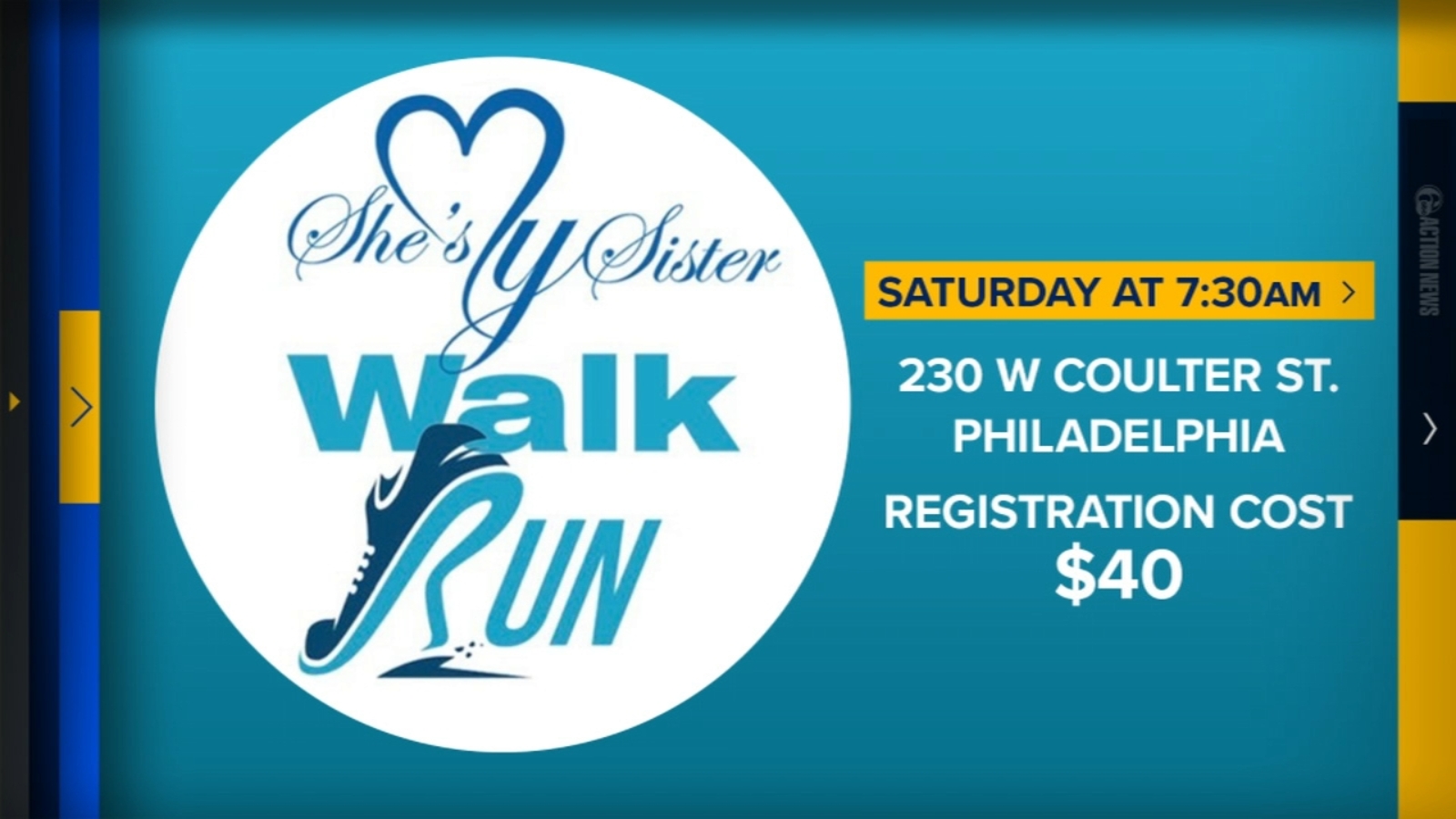 Annual 'She's My Sister Walk/Run' aims to shine light on human trafficking in Philadelphia