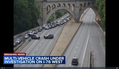 Multi-vehicle crash on I-76 in Montgomery County