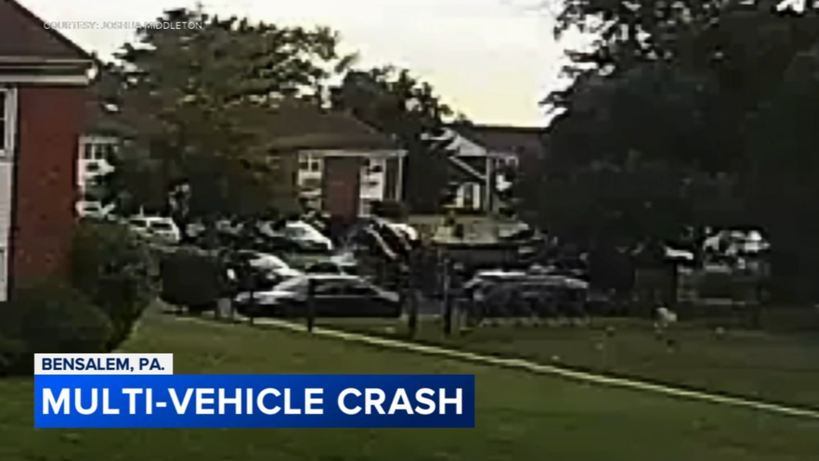 Dramatic crash in Bensalem after driver suffers medical emergency caught on video