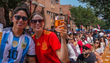Brauhaus Schmitz hosts a World Cup Final watch party on South Street