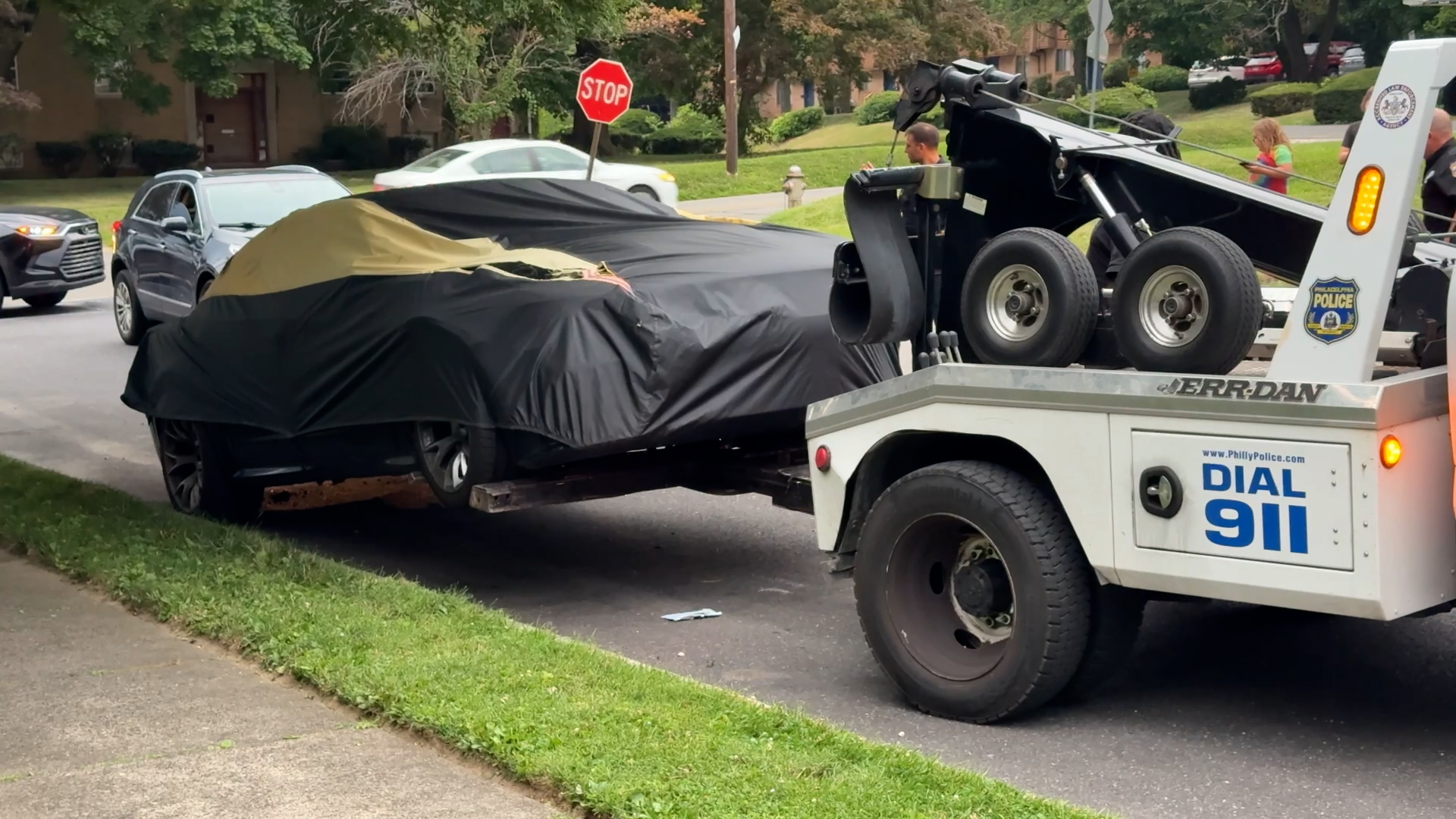 IMAGE: Police have located a vehicle being sought in the deadly hit-and-run of a woman in Philadelphia.