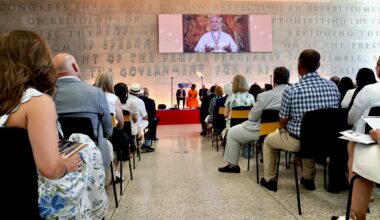 Pope Leo praises America’s welcoming of immigrants in livestreamed speech