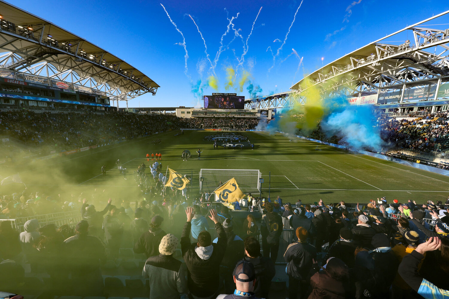 Chester, Pennsylvania, USA; General view as the Philadelphia Union and New York City FC take the field for a game at Subaru Park.