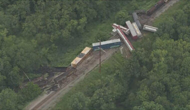 Multiple derailed freight cars have been reported between Street Road and the Neshaminy Falls station along Bristol Road in Bensalem.