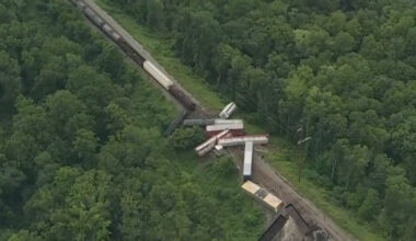 Freight train derailment in Pennsylvania leads to hazmat response
