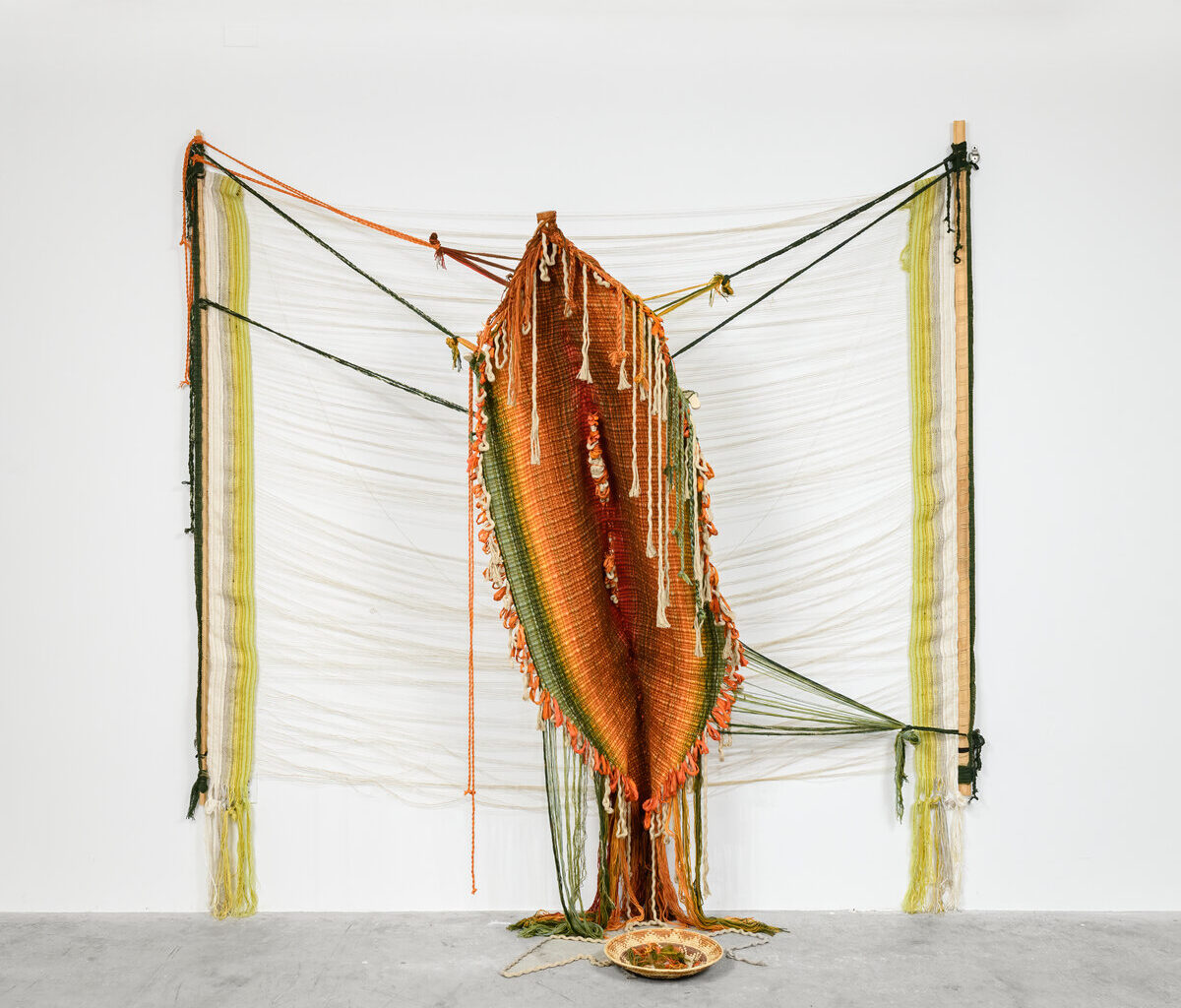 Installation view from "Our Daily Parenthetical," a solo exhibition by Kira Dominguez Hultgren at Eleanor Harwood Gallery, San Francisco.
