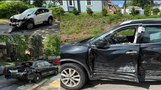 Person injured following 3-vehicle crash in Allegheny County