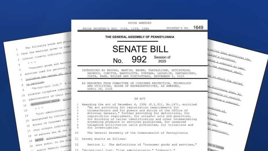 Pennsylvania law introduces new protections against telemarketing calls and texts