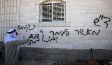Israeli forces spray racist graffiti on Palestinian homes in Bethlehem
