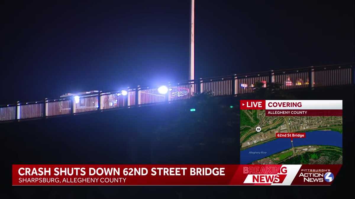 Crash shuts down 62nd Street Bridge