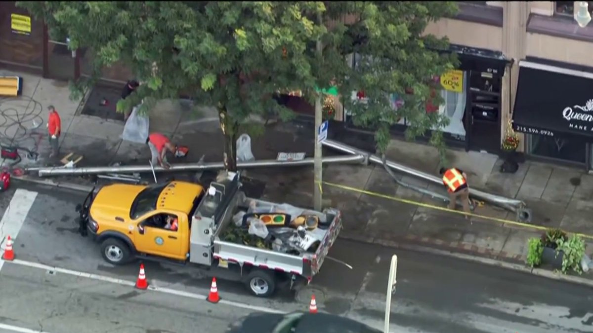 Downed traffic light causes traffic issues in Lower Merion Twp. – NBC10 Philadelphia