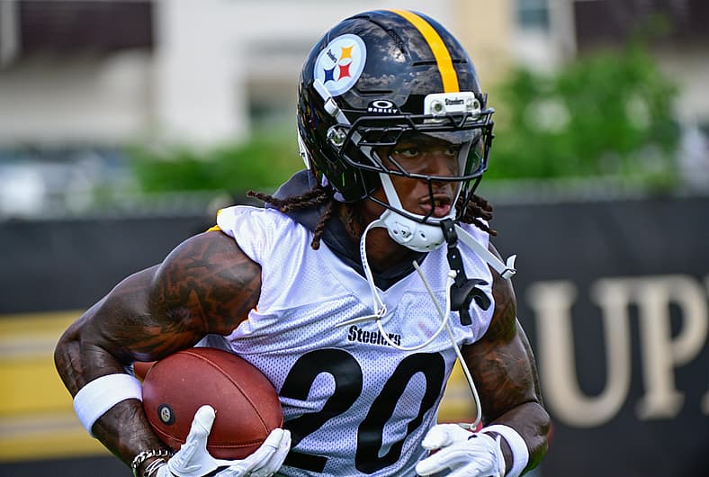 Pittsburgh Steelers running back Kaleb Johnson