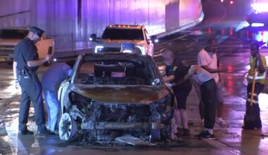 Burning firearm discharges as flames destroy car on I-676 in Center City Philly – NBC10 Philadelphia