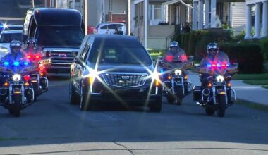Procession honors Pa. State Police Trooper who died in line of duty, as community prepares to remember trooper at funeral | Pennsylvania News