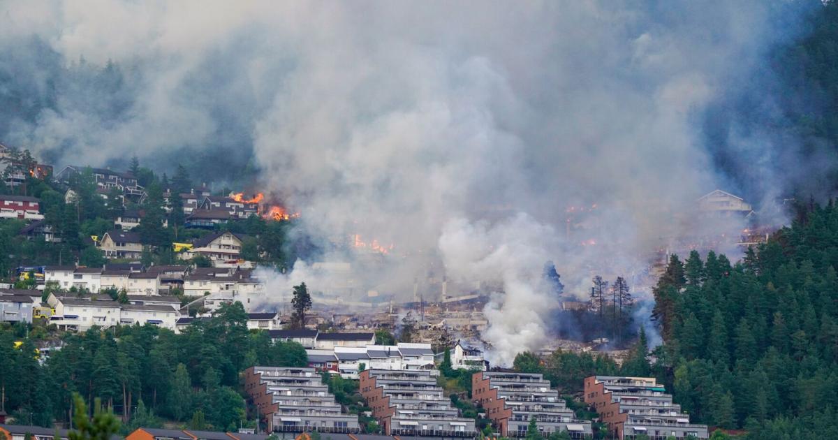 Massive fire becomes Norway's largest in modern times after destroying more than 100 homes | Ap-world