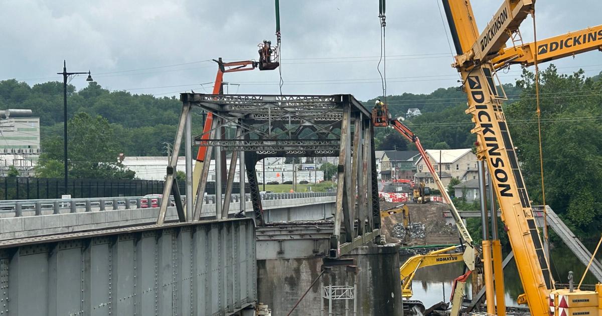 Last of old Cementon Bridge in Whitehall Twp. coming down | Allentown Area