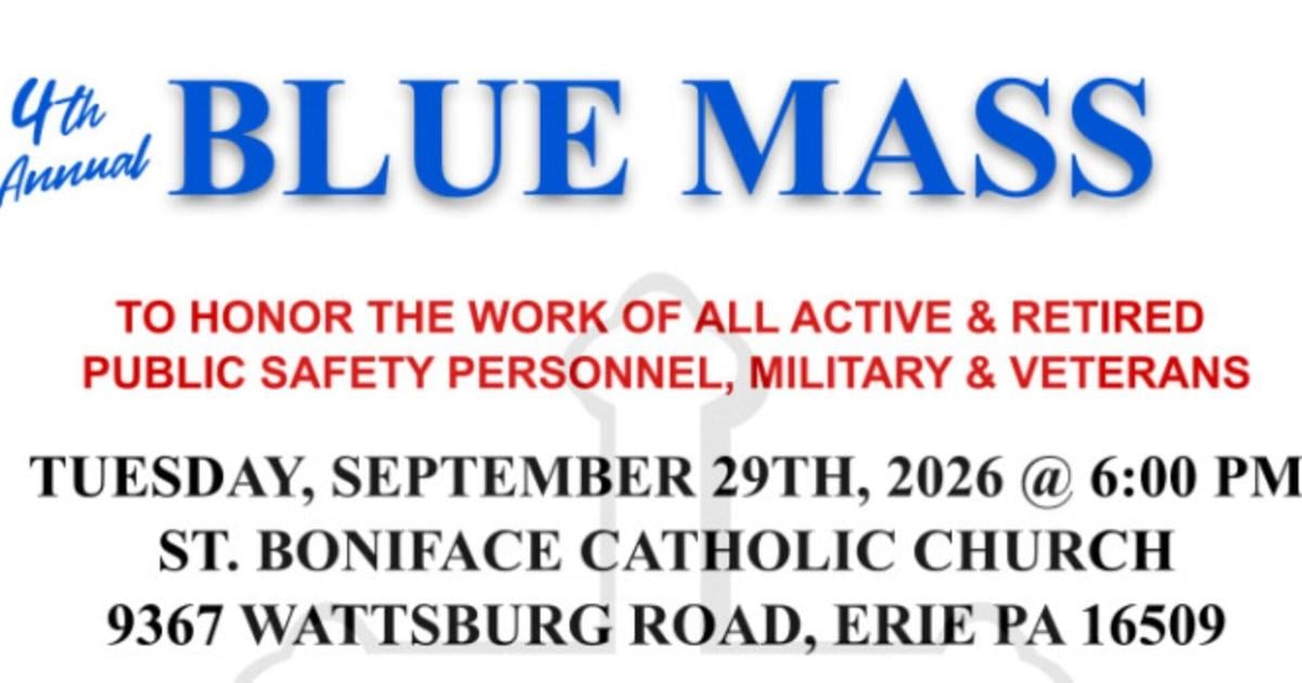 Erie Blue Mass to Honor First Responders and Veterans | News