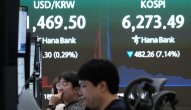 Asian shares slip and South Korea’s Kospi index sinks 10% on heavy selling of chipmaking stocks | Ap-business