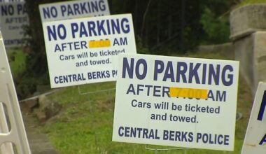 Lower Alsace Sinkhole causes parking complications for community members | Reading Area