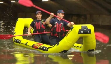 Emergency crews rescue five from car stuck in flood water | Reading Area