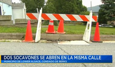 Dos sumideros aparecen en calle del condado Berks | Noticias