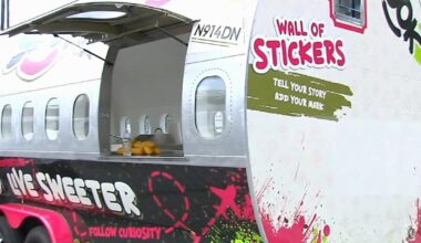 Innovative food truck made from airplane fuselage wows customers in Bethlehem | Video