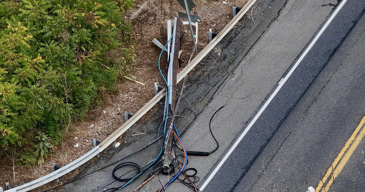 Pole and wires down, part of Route 309 in South Whitehall Township closed for repairs | Traffic
