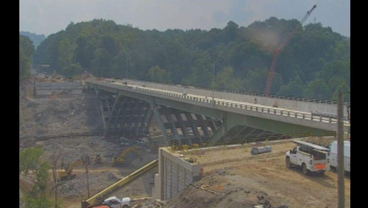 New Parkway East bridge being slid into place, PennDOT says
