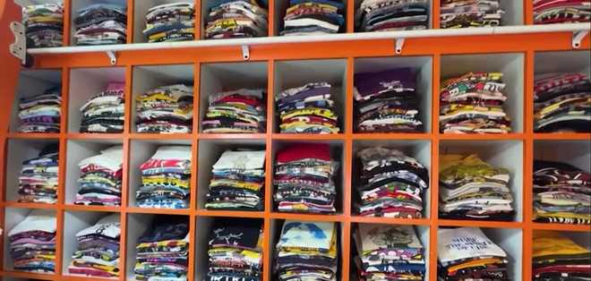 a philadelphia man has amassed a collection of more than 3,000 t-shirts, many of which celebrate the city’s culture and history, with plans to create a museum to showcase them.