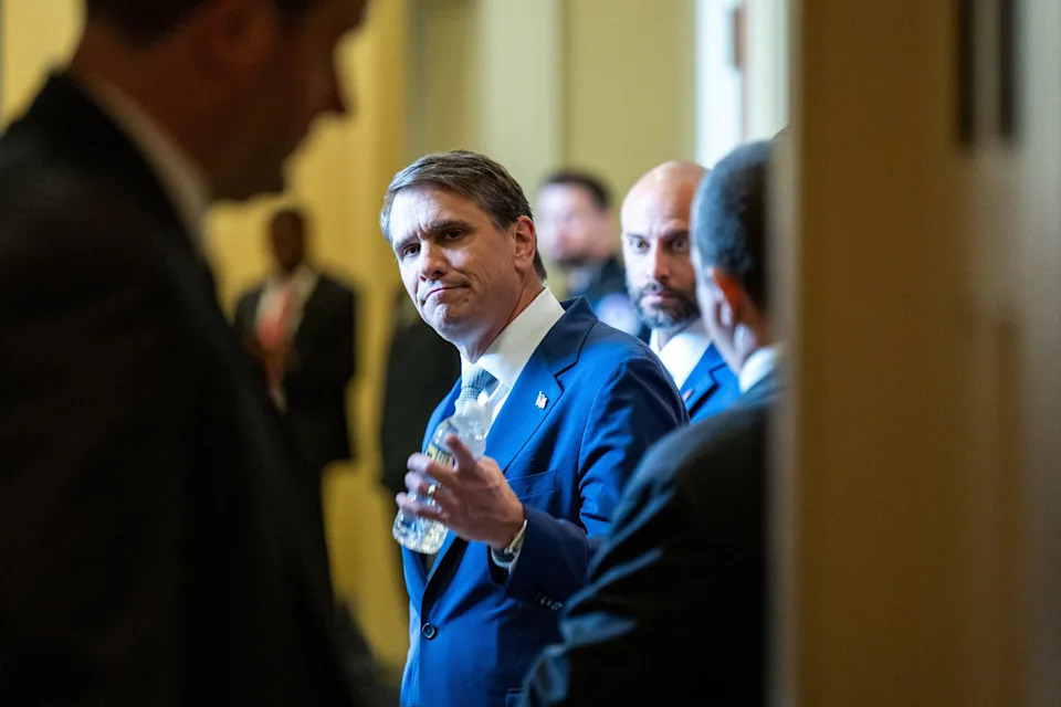 Acting U.S. Attorney General Todd Blanche exits a meeting with Senate Republicans on Capitol Hill in Washington, D.C., U.S., May 21, 2026. REUTERS/Annabelle Gordon
