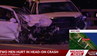 Driver critically injured in crash in Pittsburgh's Esplen neighborhood