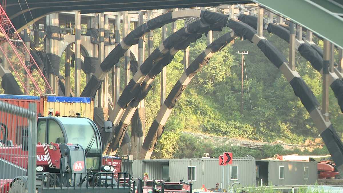 Crowd leaves disappointed after Parkway East bridge implosion postponed