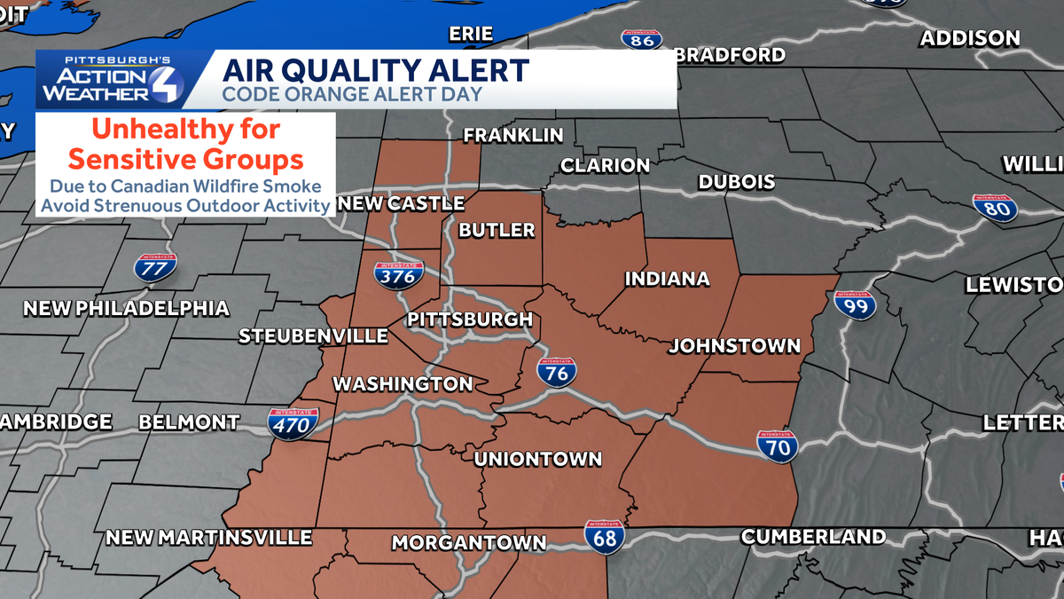 Code Orange: Air quality alerts continue in Pennsylvania