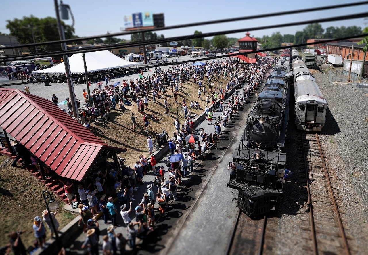 Union Pacific Big Boy No. 4014 locomotive visits Reading, PA.