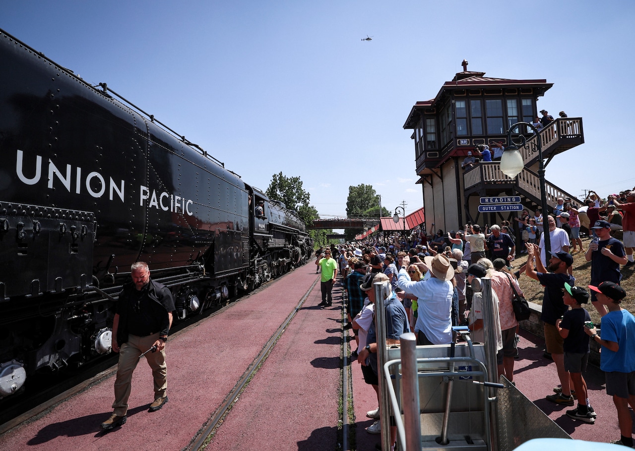 Union Pacific Big Boy No. 4014 locomotive visits Reading, PA.