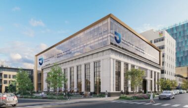 A rendering of the new building in Allentown.