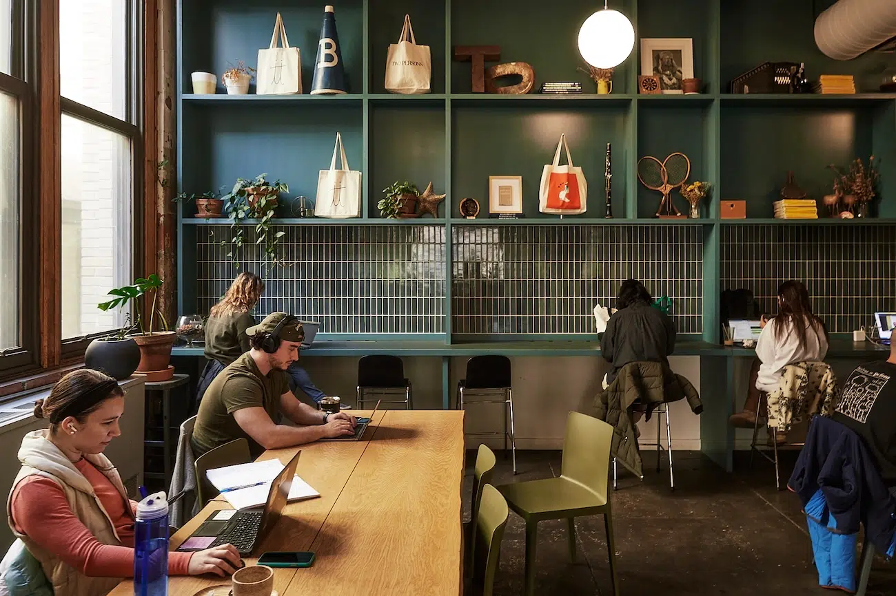 People in a Coffee Shop at BOK in Philadelphia