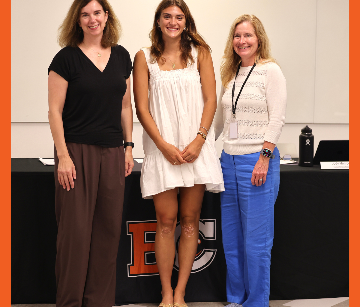 Student athlete honored by Board of Education