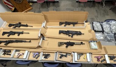 4 pounds of marijuana, 15 firearms, $37,000 seized in raid on Berks home