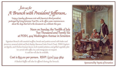 Brunch with Thomas Jefferson | Scranton, PA