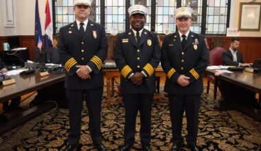 Reading swears in Fire Chief Robert Leonard II, promotes deputy chiefs