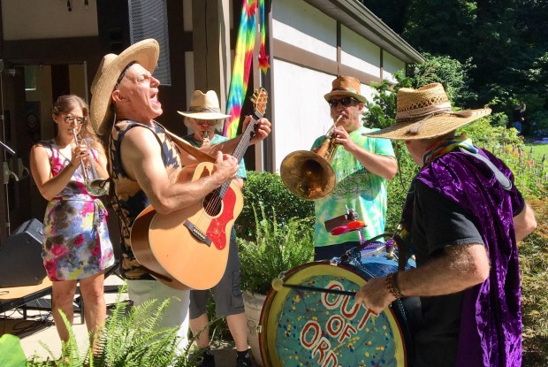 Out Of Order, pictured, Natural Mystic, and Four Lean Hounds will perform at the Community Arts Center's annual Tie-Dye Music Festival on Saturday, July 18, from 4 to 8 p.m. on the side lawn at 414 Plush Mill Road, Wallingford. The event is for all ages and admission is free. (COURTESY OF PAUL DOWNIE)