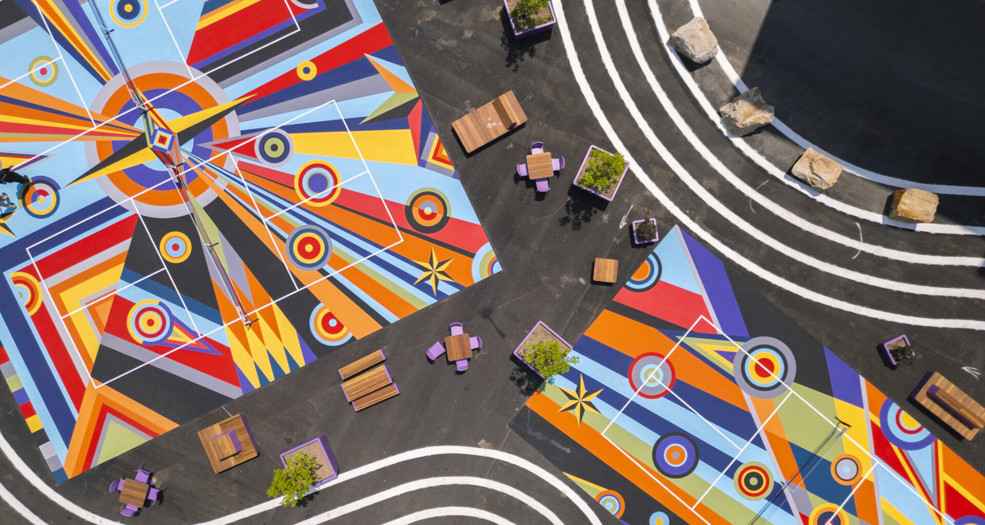 Sharmistha Ray Designs Pickleball Court Murals in Pittsburgh